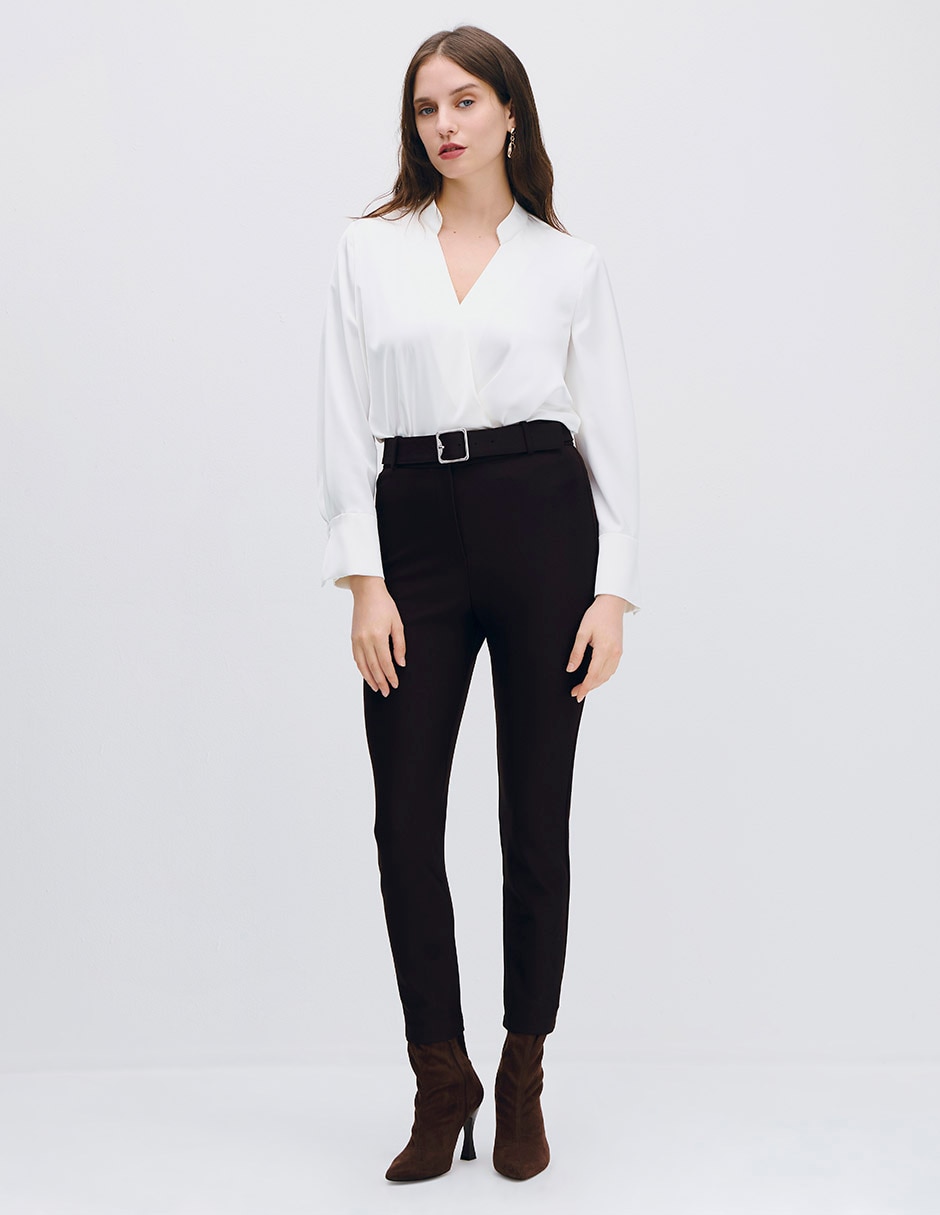 Legging cintura alta con cierre para mujer 2