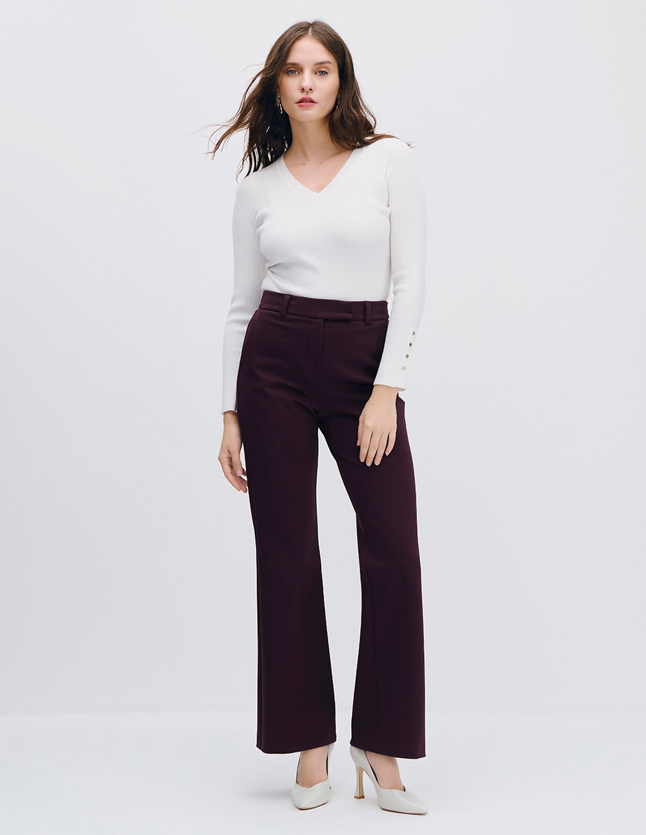 Pantalón acampanado para mujer 4
