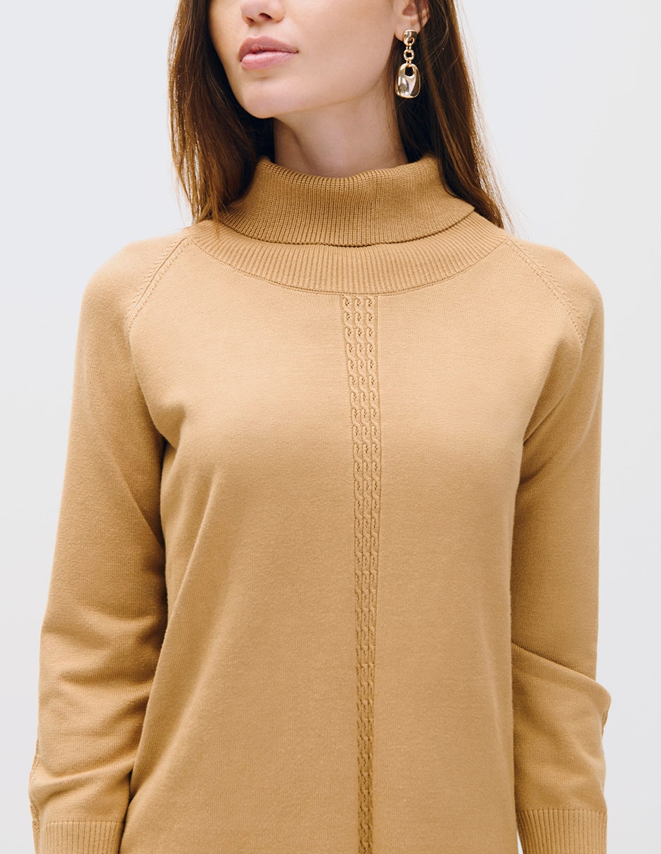 Suéter cuello tortuga para mujer
