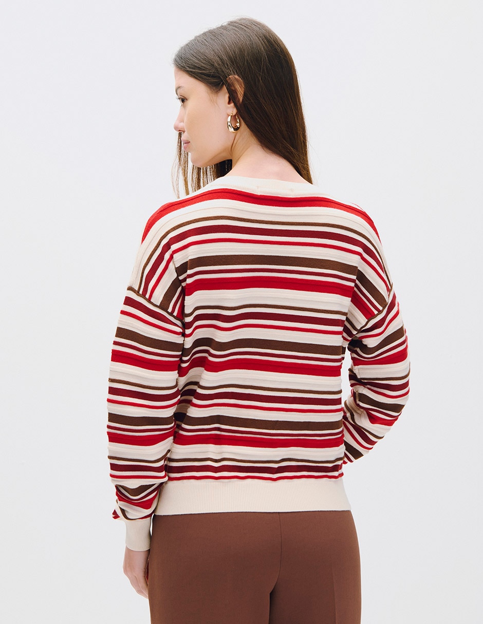 Suéter cuello redondo para mujer