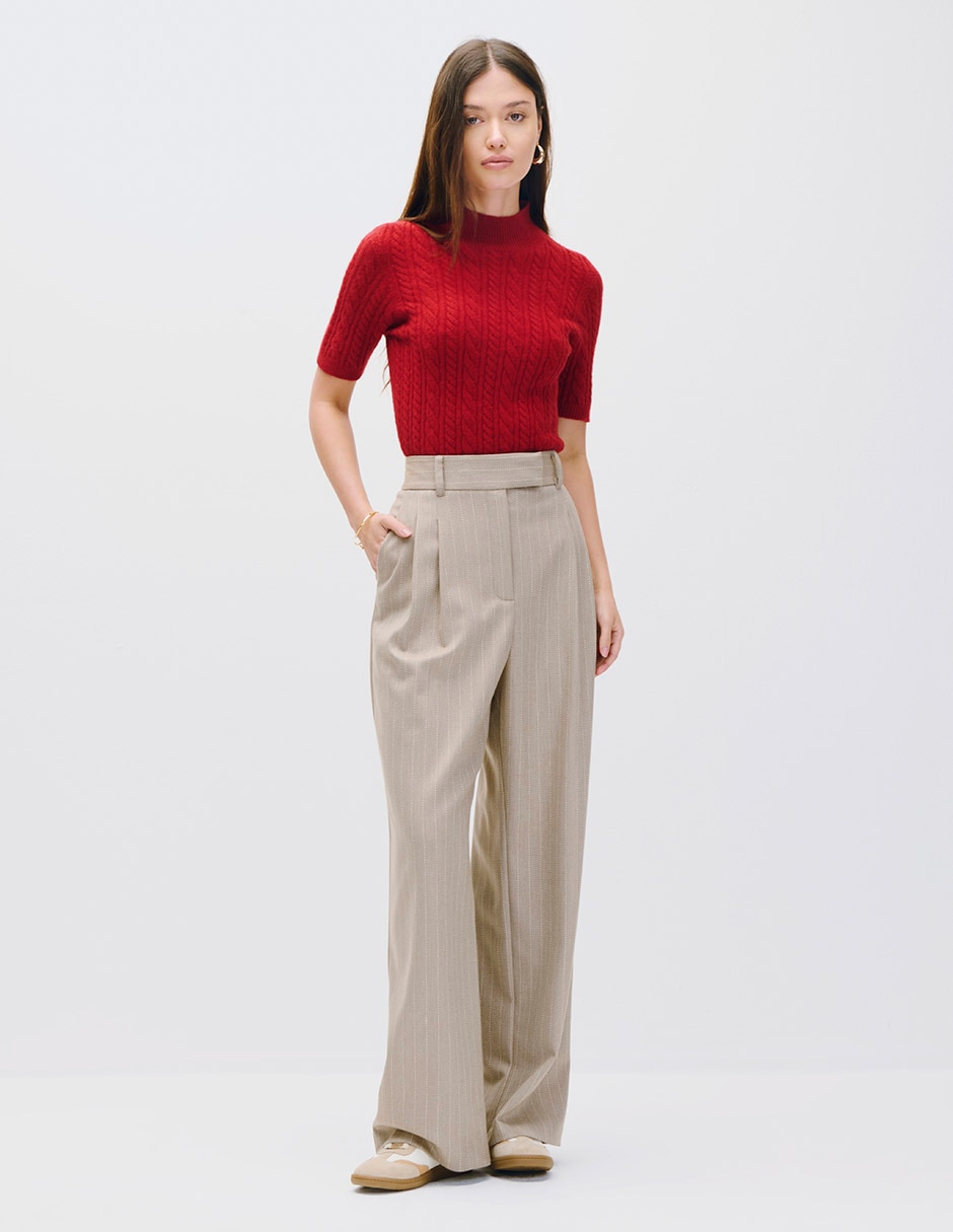 Suéter cuello alto para mujer