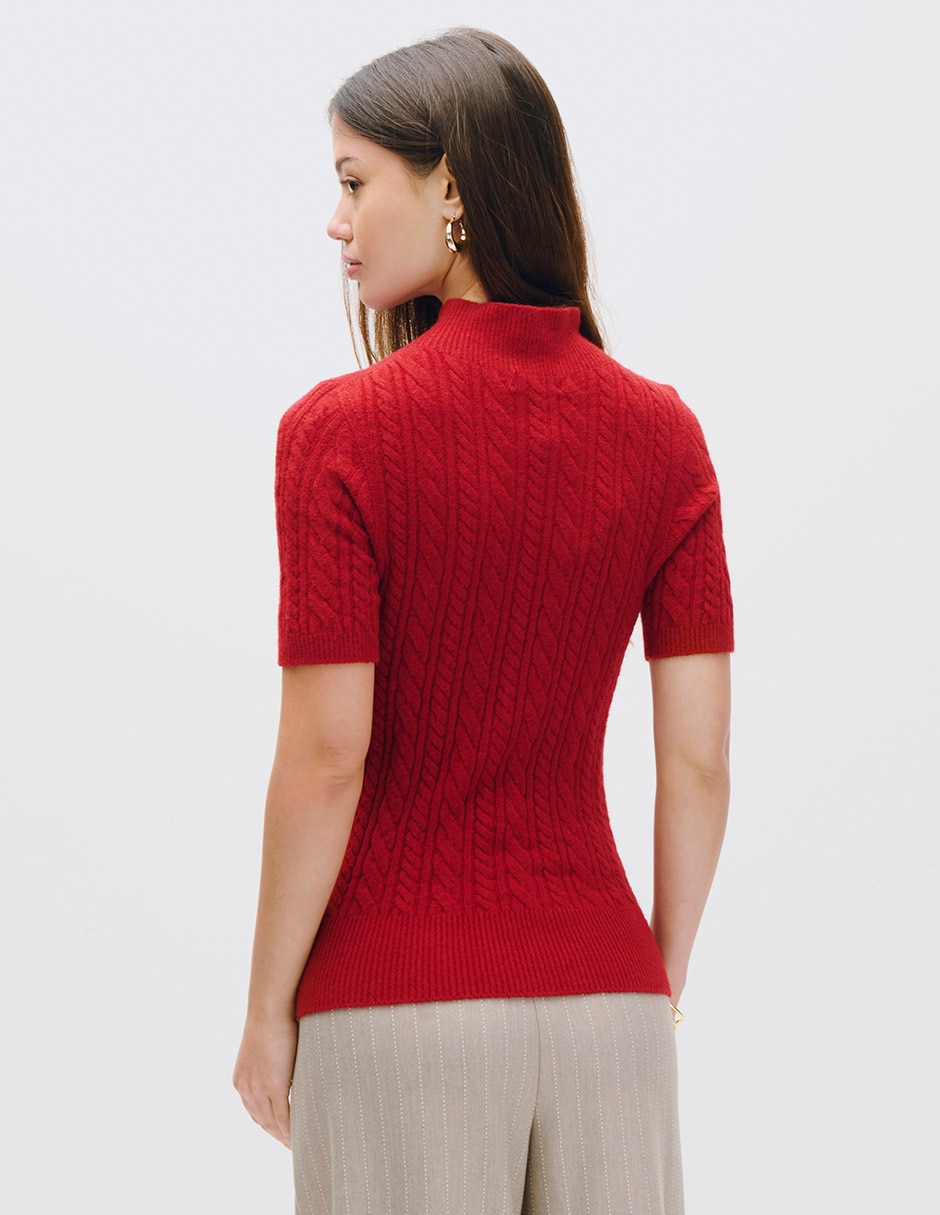 Suéter cuello alto para mujer