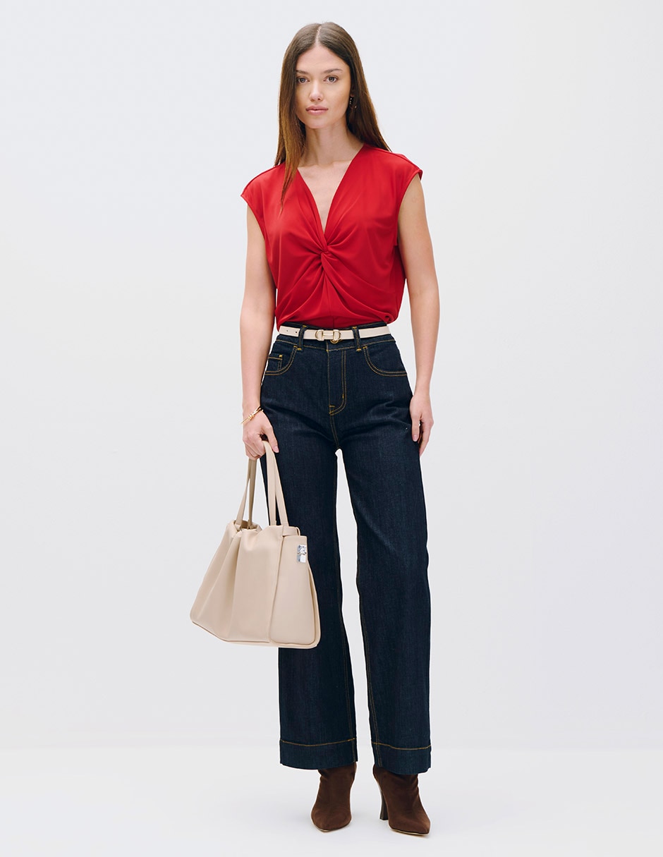 Blusa koya sin manga para mujer 4