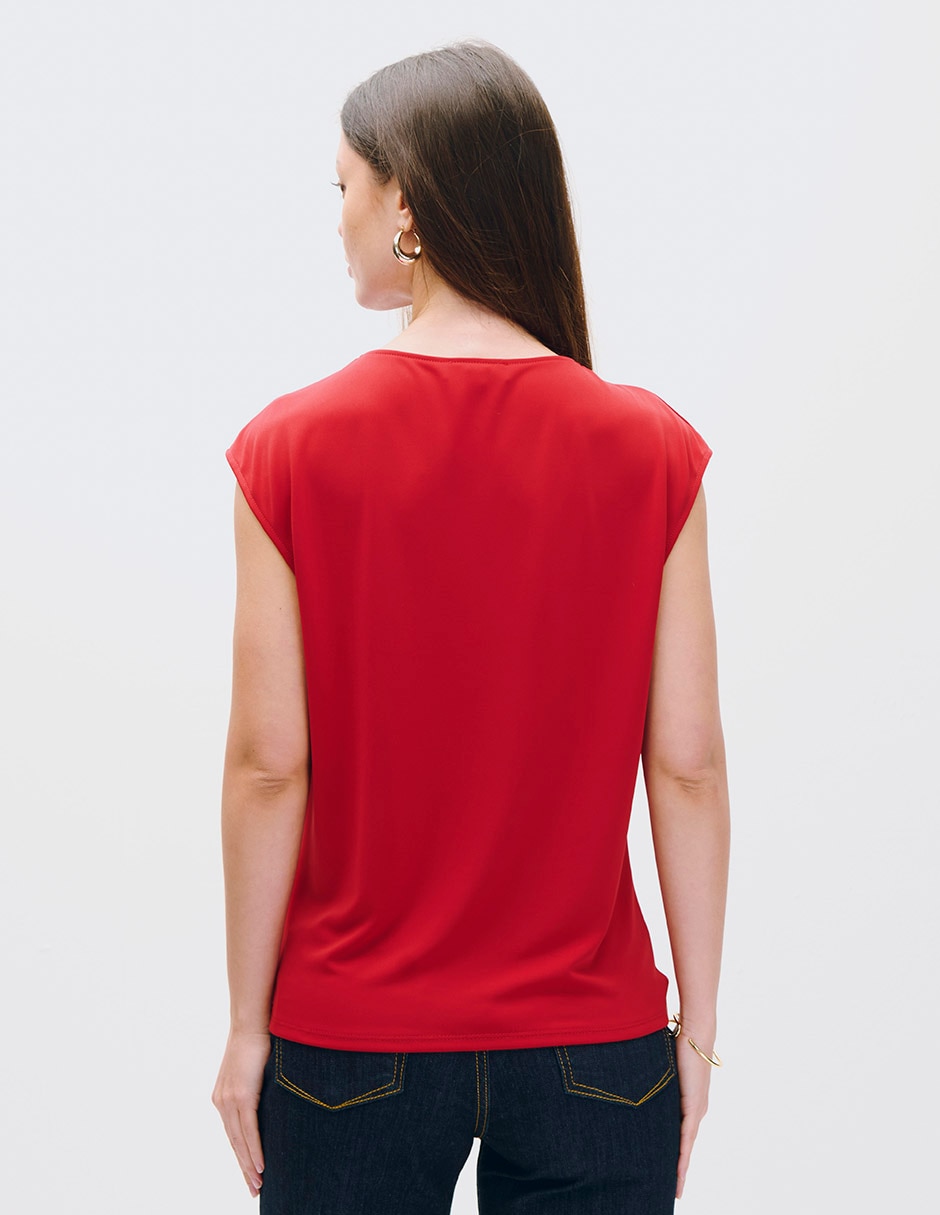 Blusa koya sin manga para mujer 3