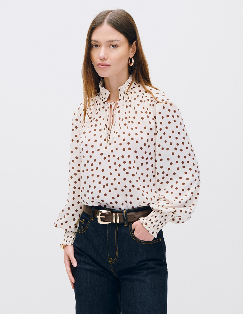 Blusa koya manga larga para mujer