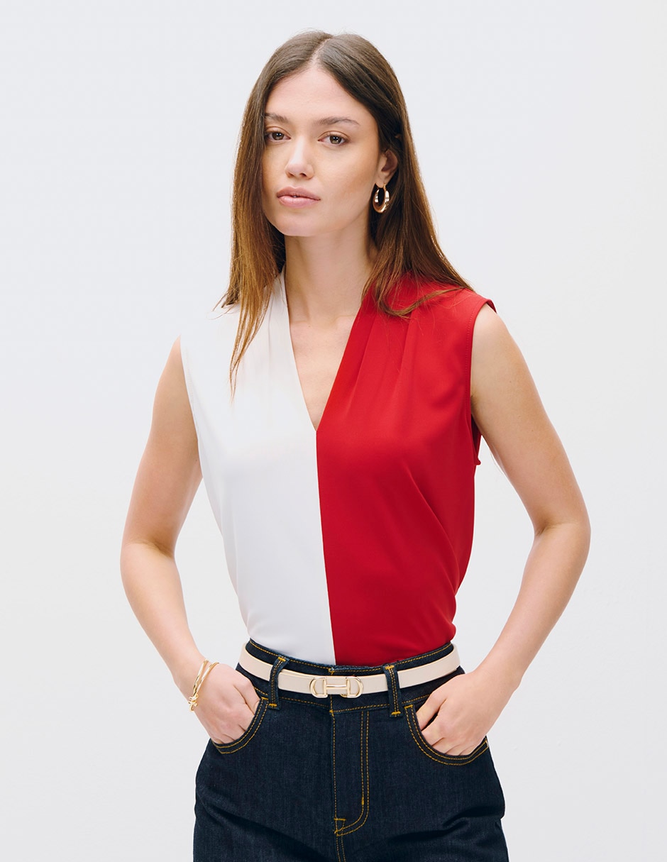 Blusa koya sin manga para mujer Blusa koya sin manga para mujer
