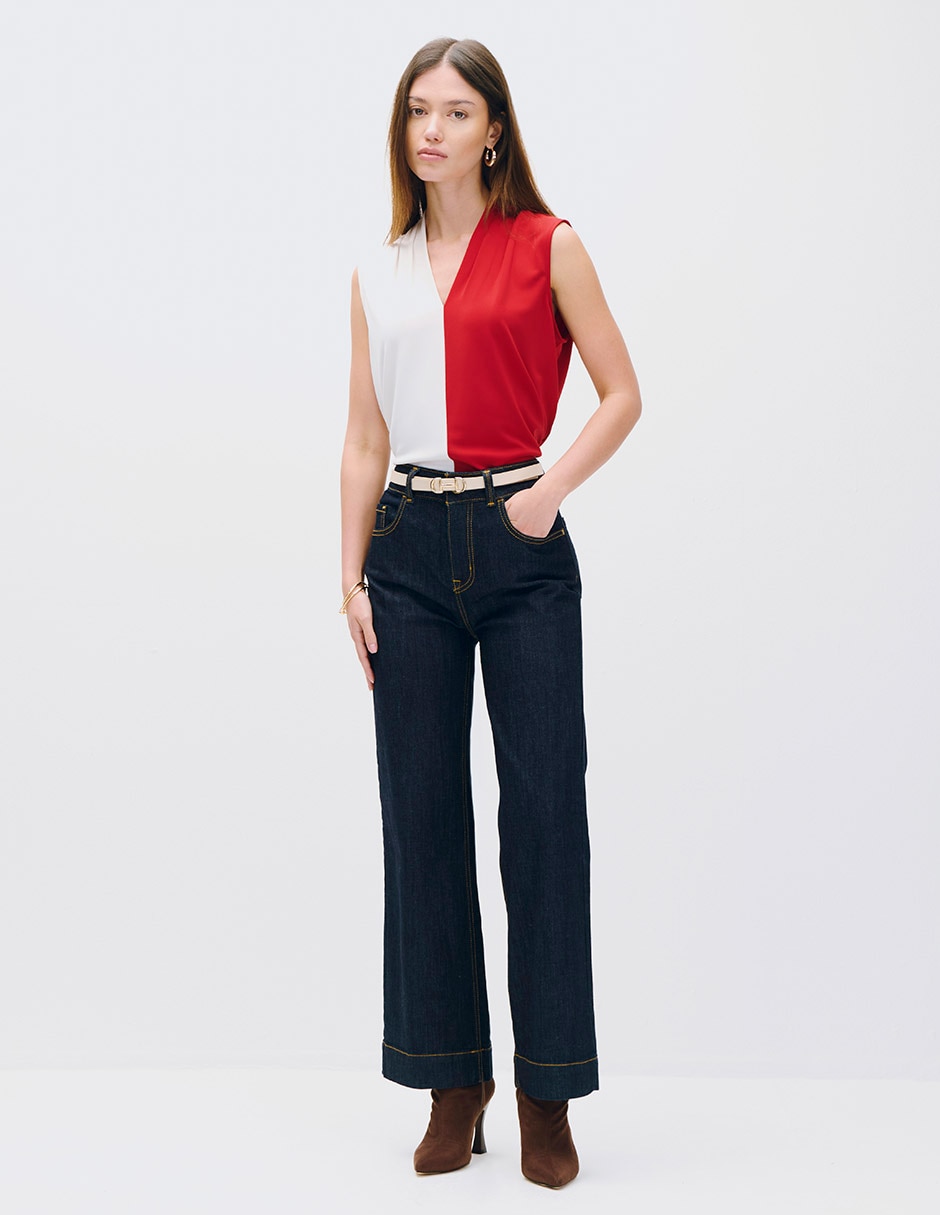 Blusa koya sin manga para mujer 4