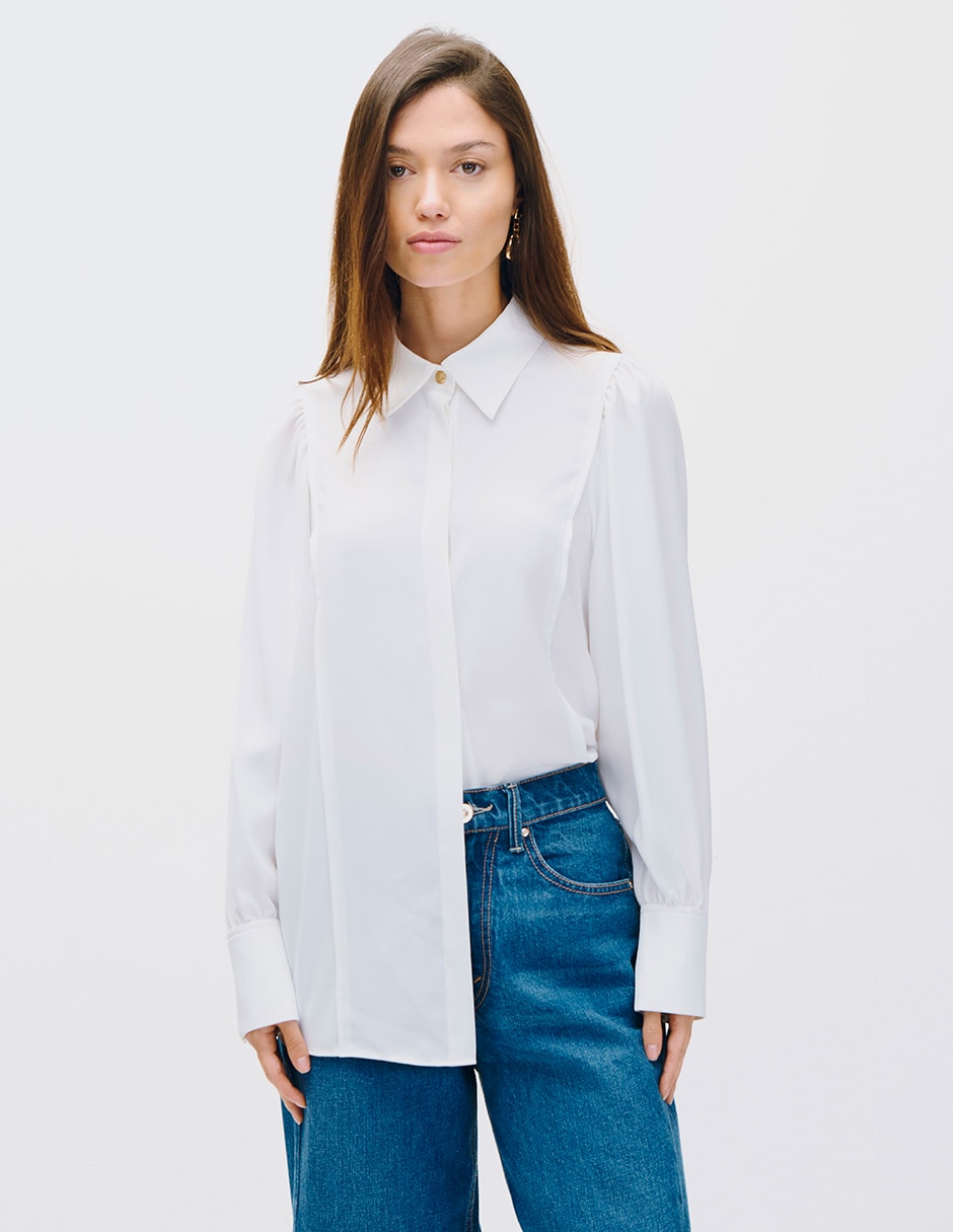 Blusa camisera koya manga larga para mujer Blusa camisera koya manga larga para mujer