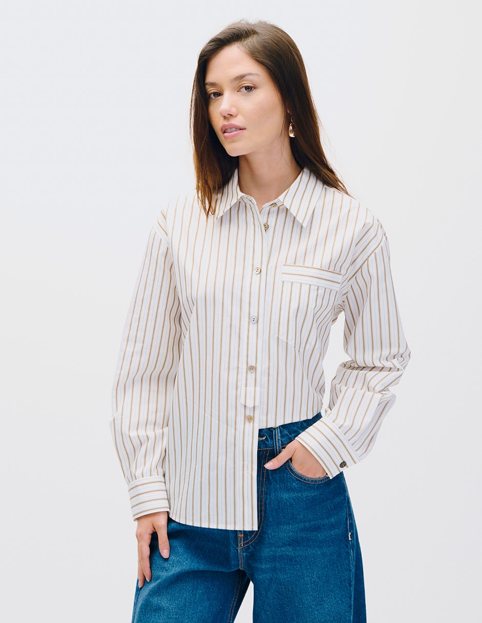 Blusa camisera koya manga larga para mujer Blusa camisera koya manga larga para mujer