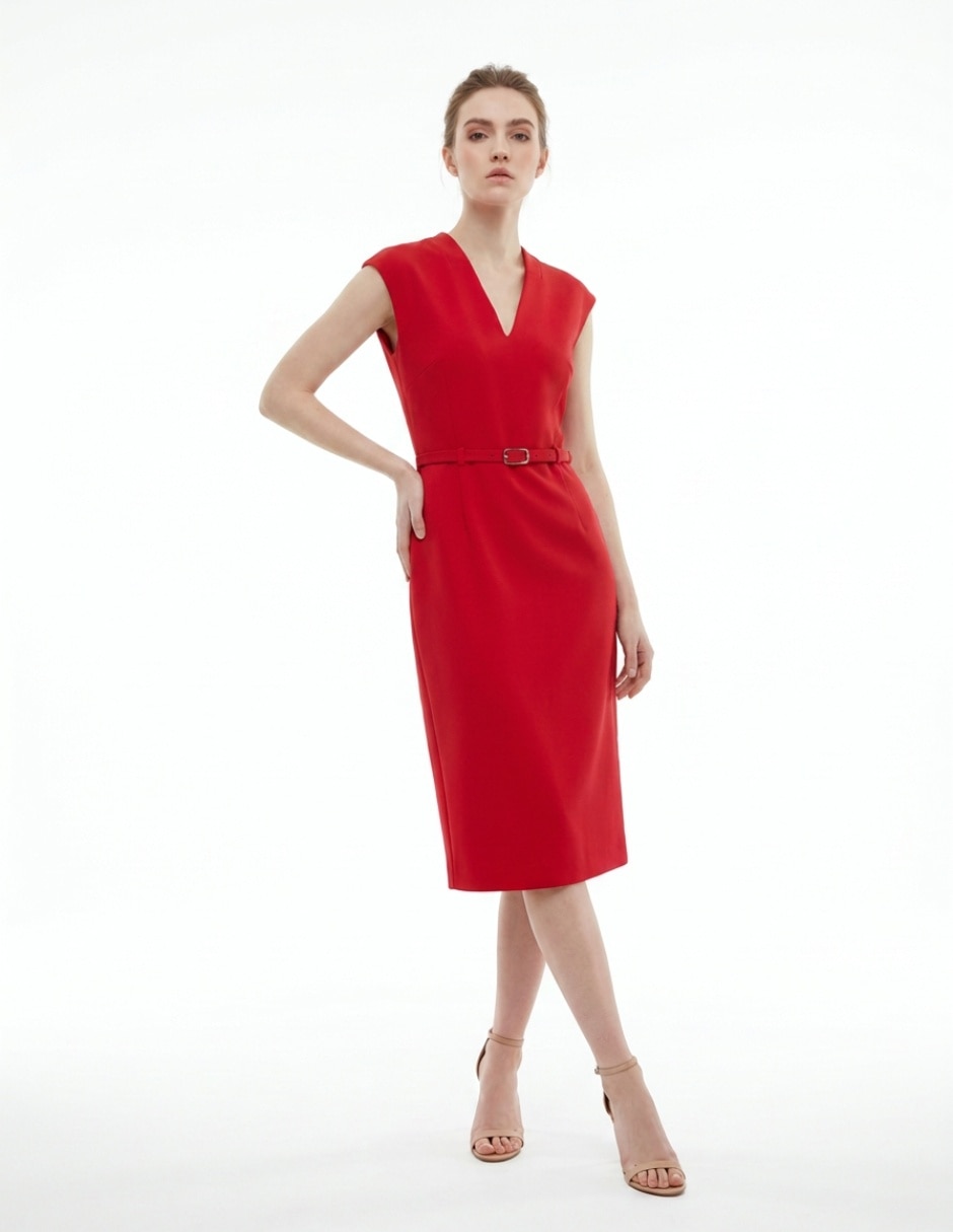Vestido midi casual para mujer