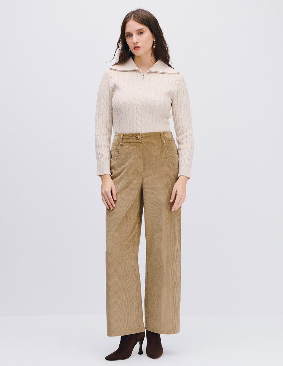 Pantalón Regular KOYA Wide leg para mujer 4