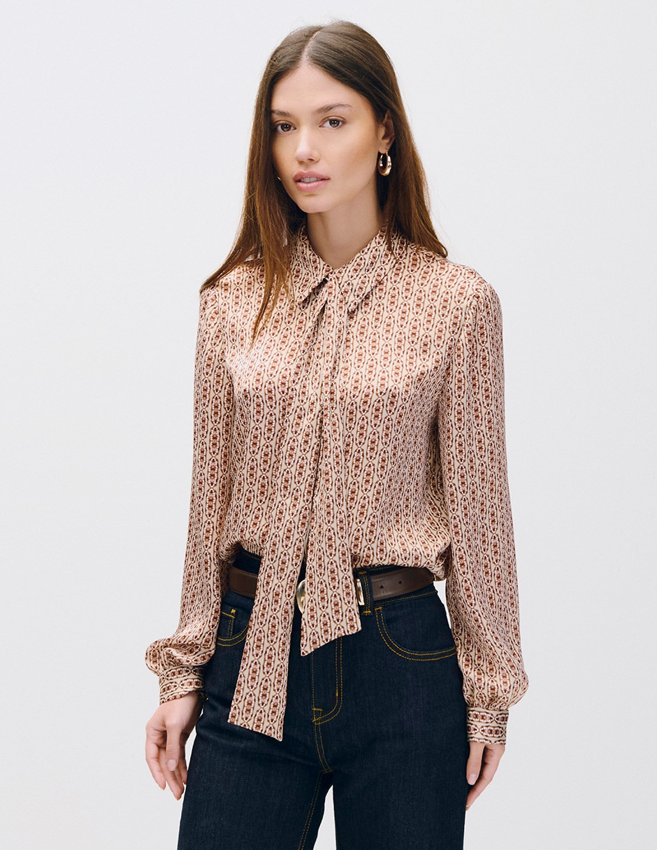 Blusa camisera koya manga larga para mujer Blusa camisera koya manga larga para mujer