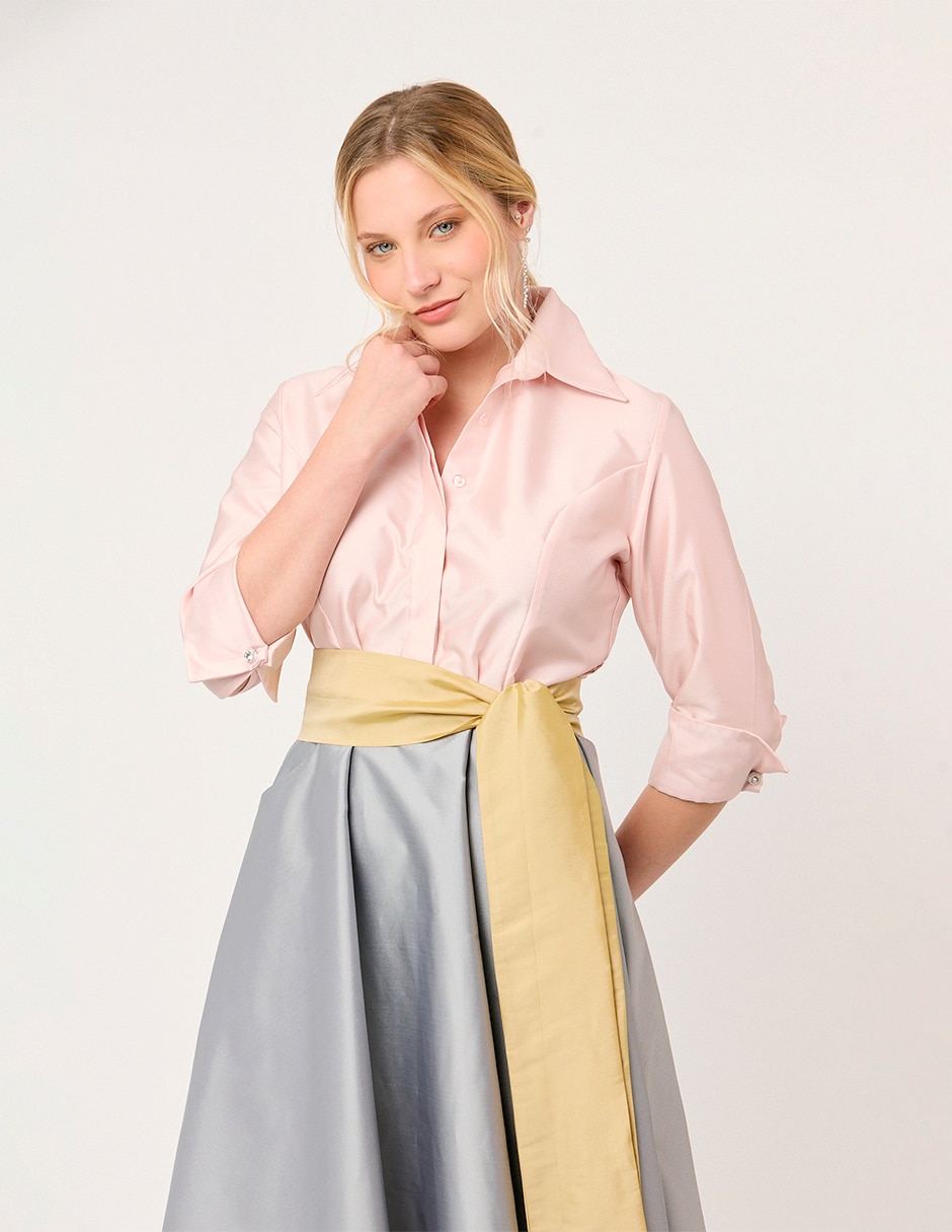 Vestido midi fiesta windsor para mujer 8