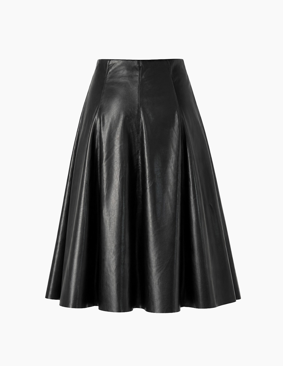 Falda/Falda short/Falda pantalón Midi de Viscosa y poliamida a la (si aplica) Pretina 3