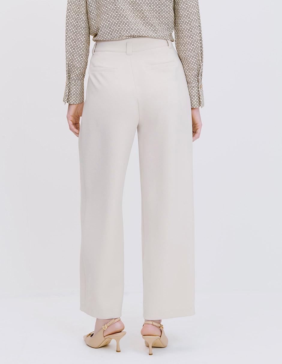 Pantalón alto wide leg para mujer 3