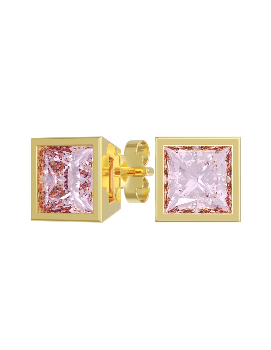 Broqueles de (si aplica) No aplica SET Eternidad 2026 de Oro 14 K con acabado Pulido Zirconia