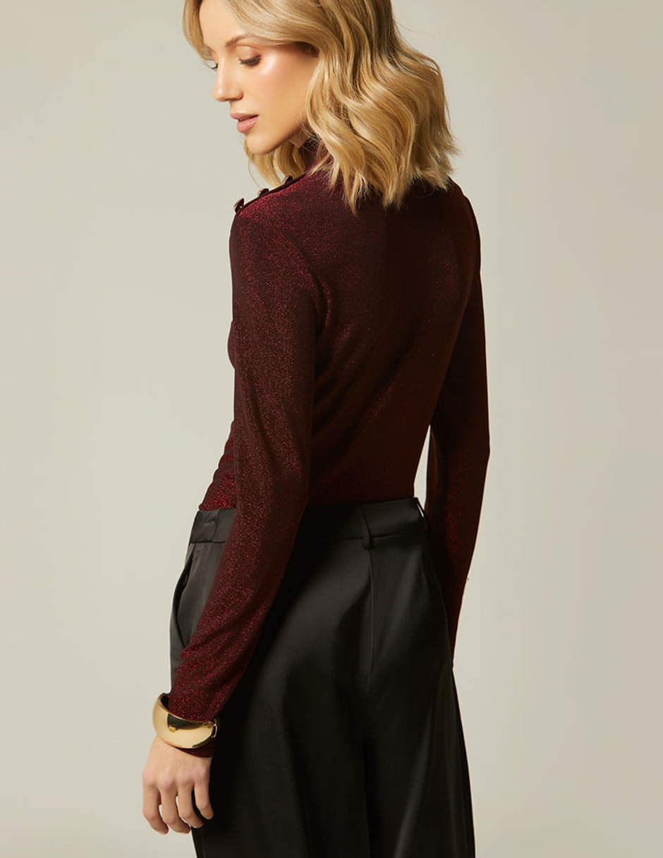 Blusa galicia sofisticada manga larga para mujer 3