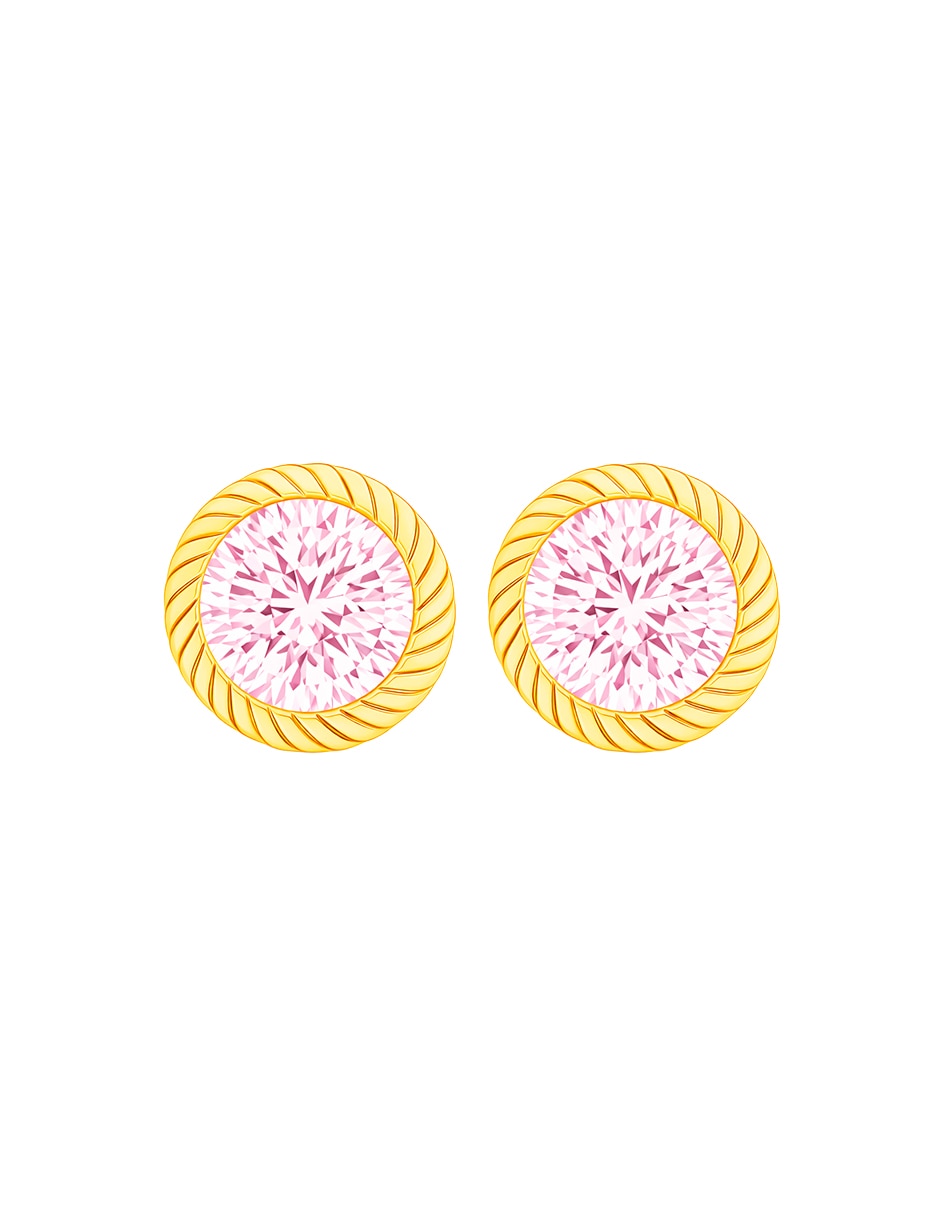 Broqueles de (si aplica) No aplica SIN FAMILIA de Oro amarillo 14 K con acabado Brillante Zirconia Broqueles de (si aplica) No aplica SIN FAMILIA de Oro amarillo 14 K con acabado Brillante Zirconia