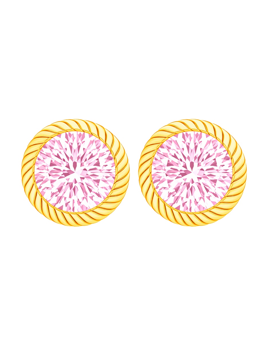 Broqueles de (si aplica) No aplica SIN FAMILIA de Oro amarillo 14 K con acabado Brillante Zirconia Broqueles de (si aplica) No aplica SIN FAMILIA de Oro amarillo 14 K con acabado Brillante Zirconia
