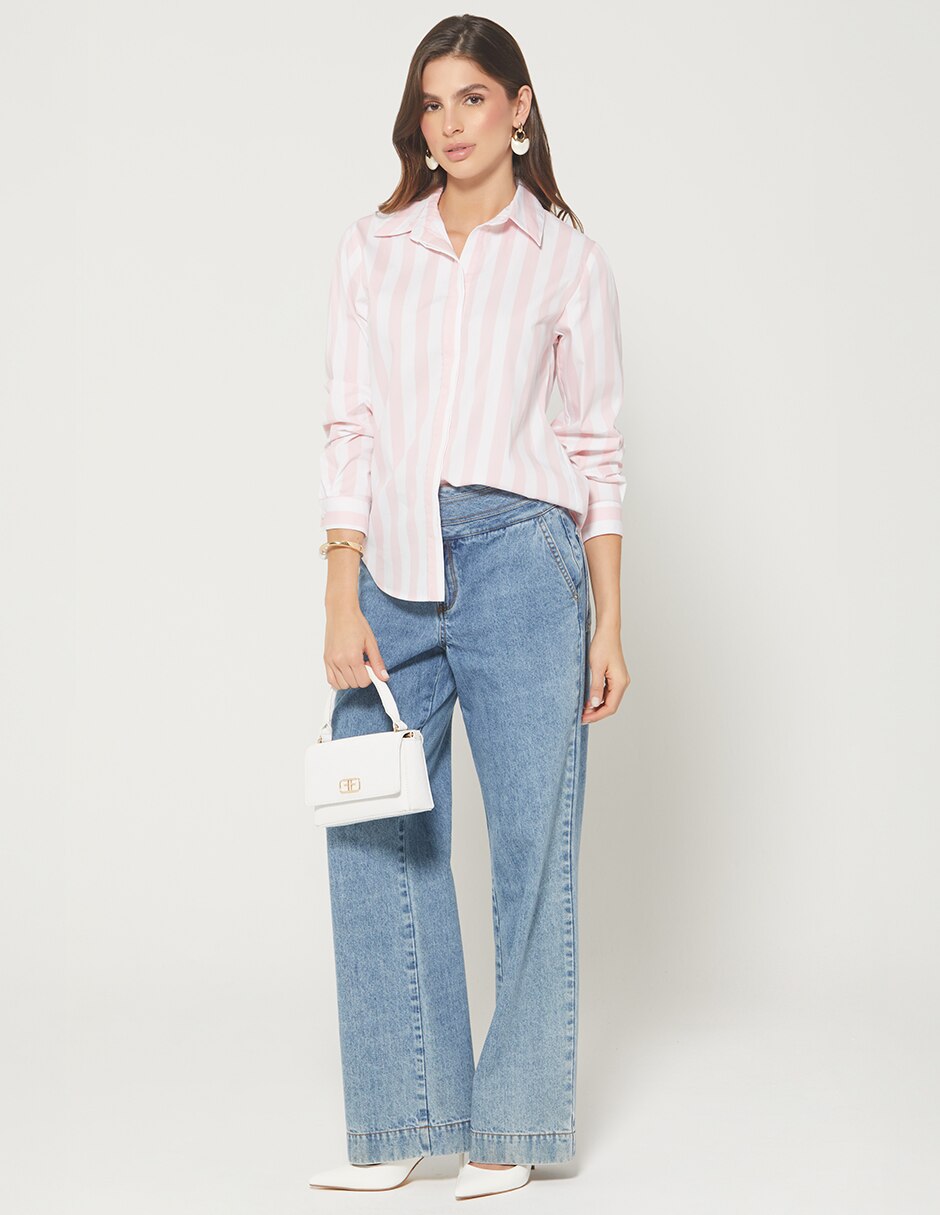 Blusa camisera Sin familia o colección manga Larga para mujer 3