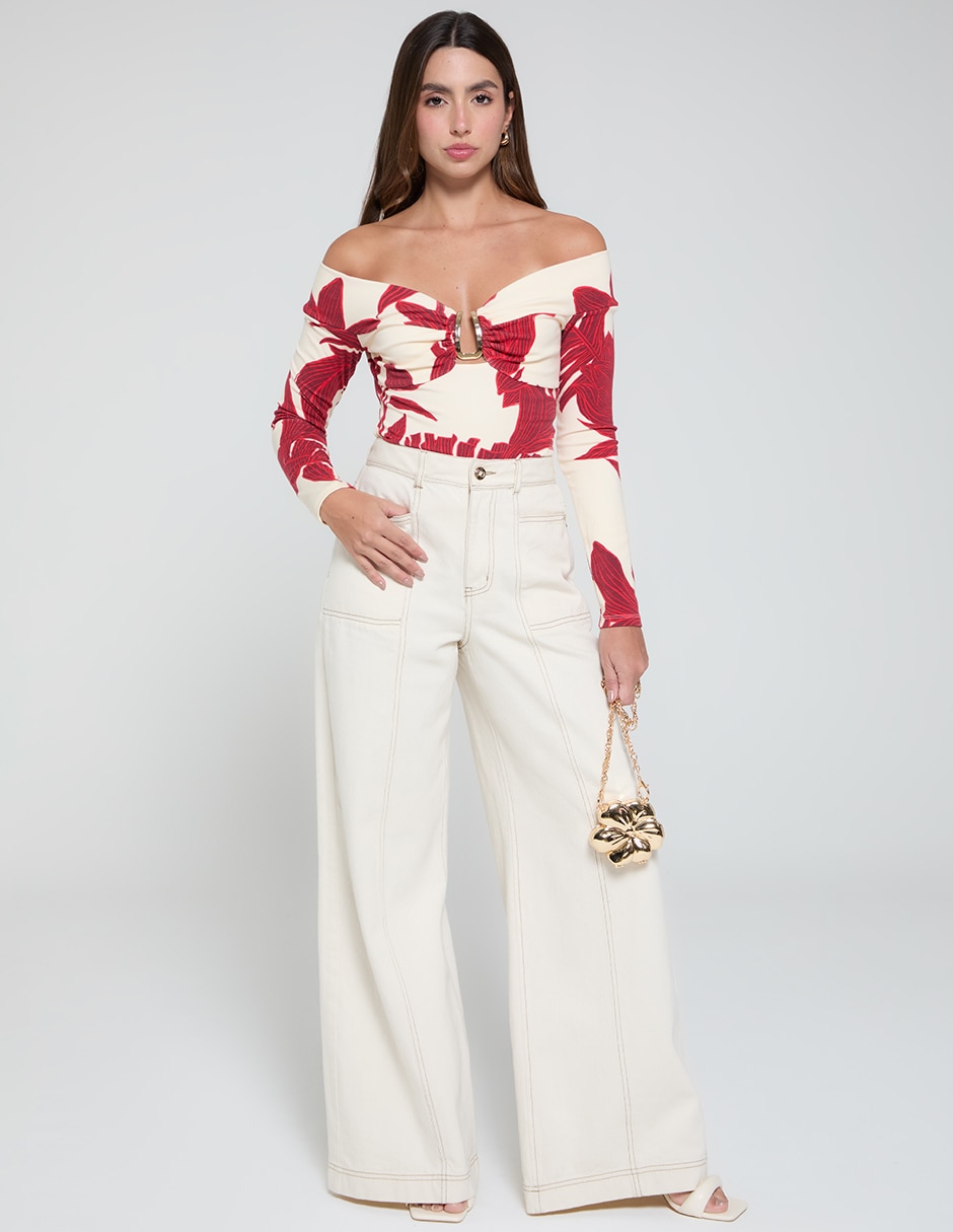 Blusa Epifanía Floral manga Larga para mujer 3