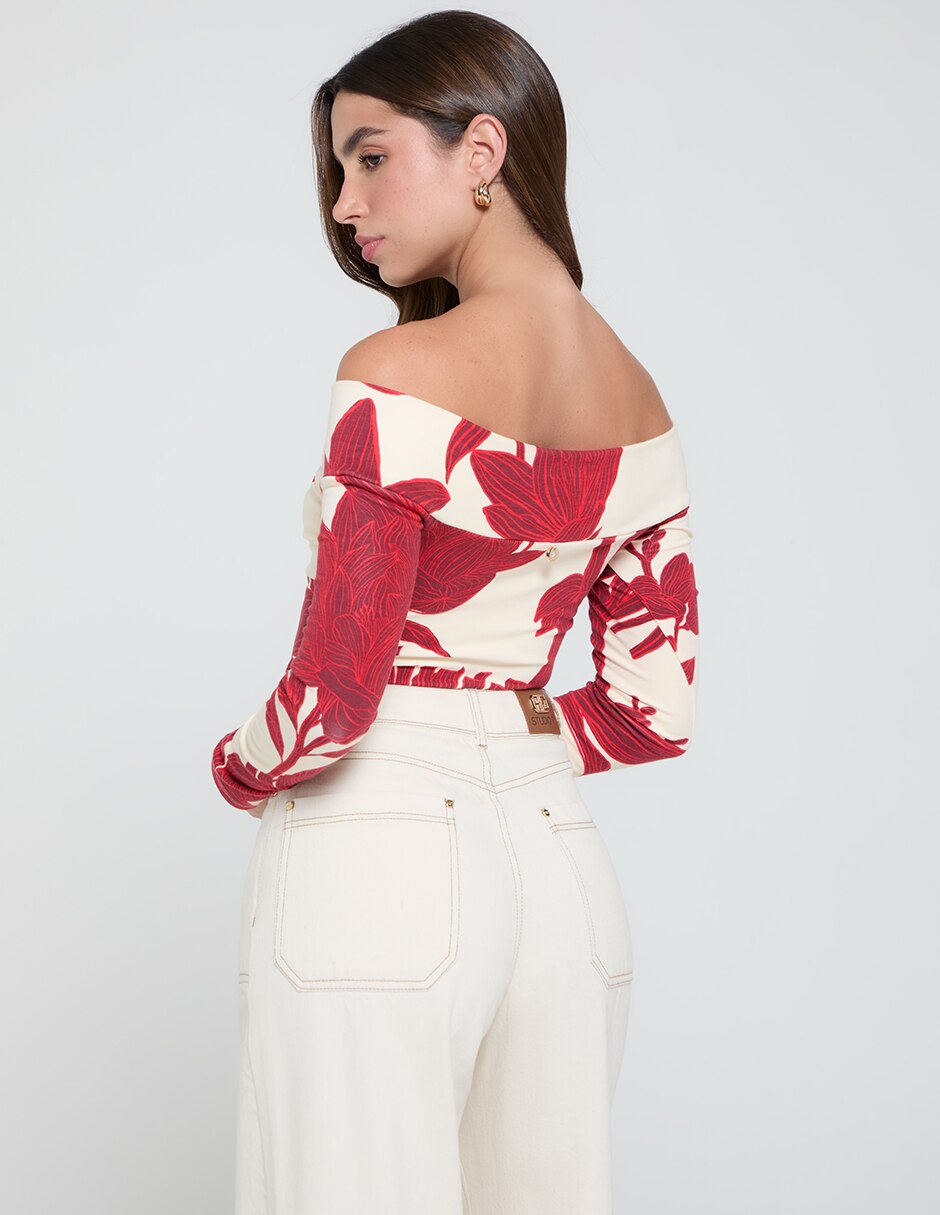 Blusa Epifanía Floral manga Larga para mujer 4