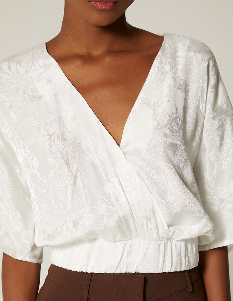 Blusa Gaia Terra manga Al Codo para mujer 3