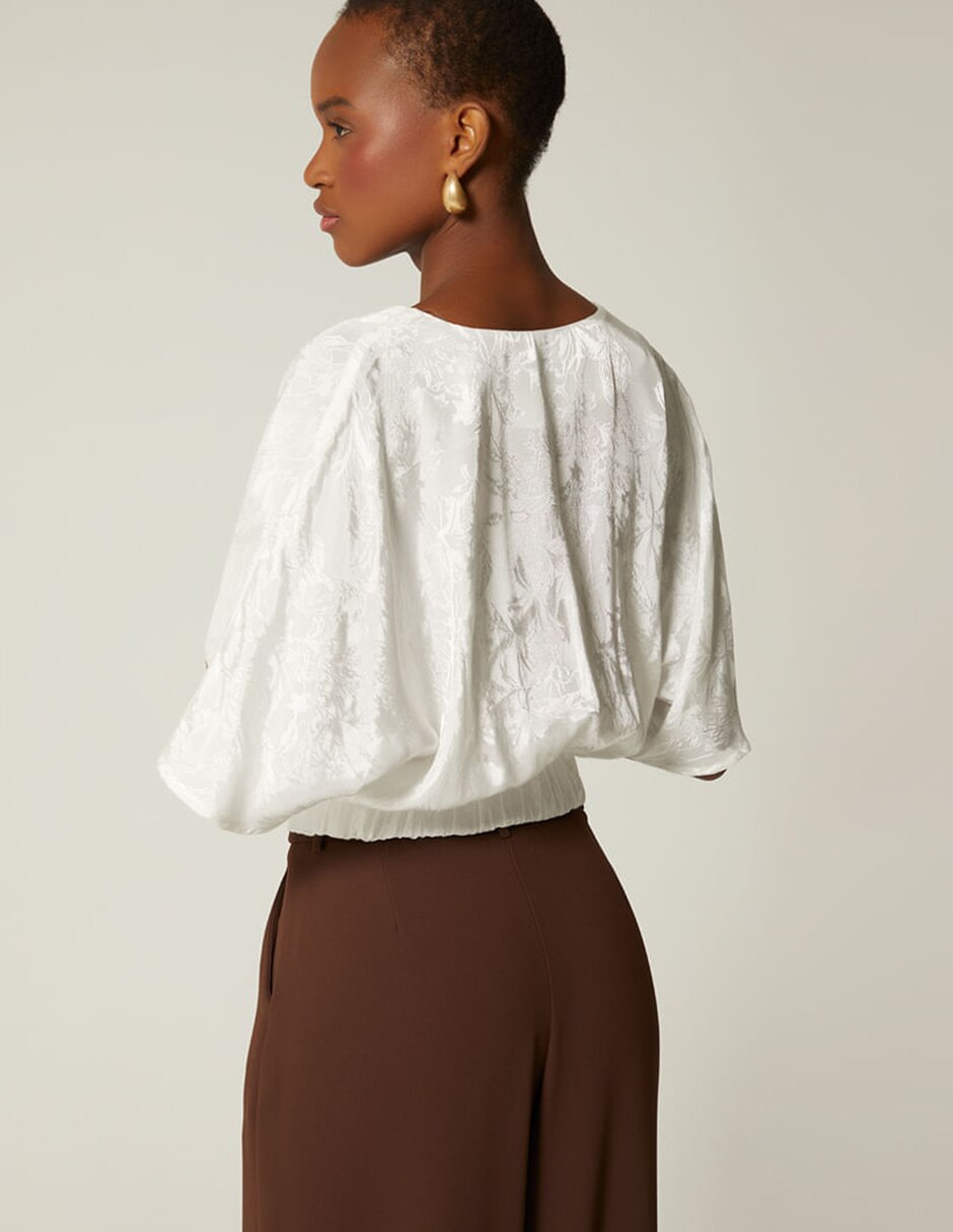 Blusa Gaia Terra manga Al Codo para mujer 5