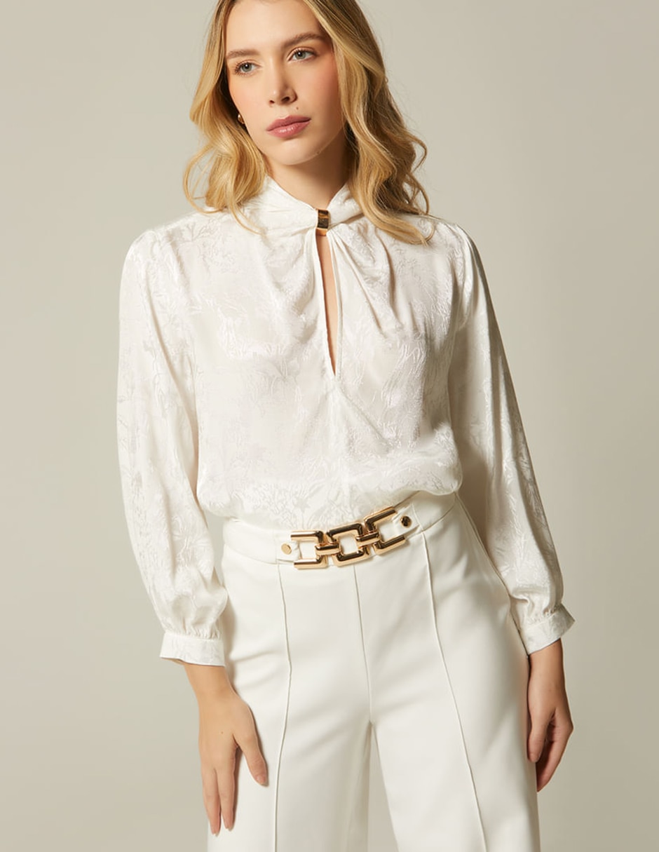 Blusa Gaia Terra manga 3/4 para mujer