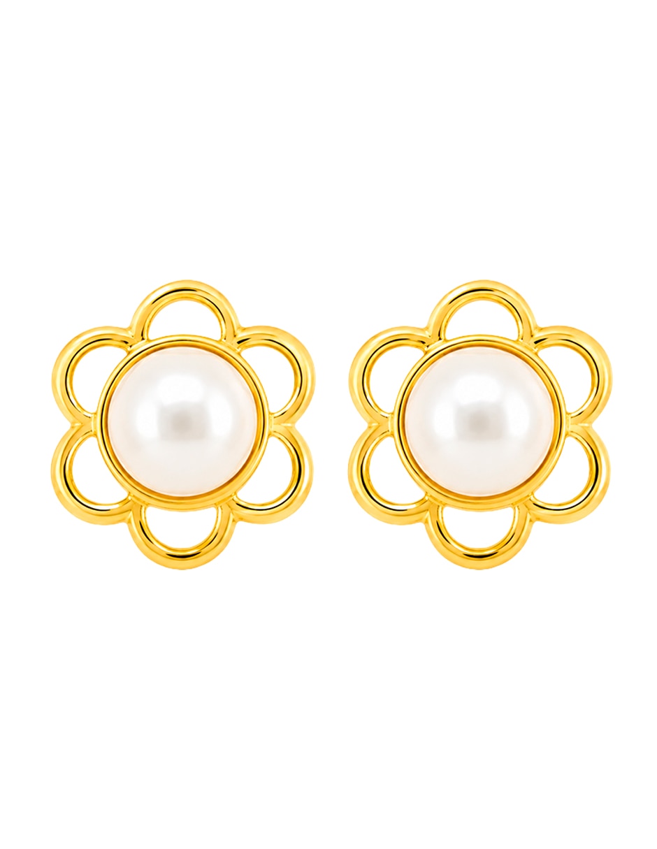 Broqueles de (si aplica) No aplica SIN FAMILIA de Oro amarillo 14 K con acabado Mate Perla Broqueles de (si aplica) No aplica SIN FAMILIA de Oro amarillo 14 K con acabado Mate Perla