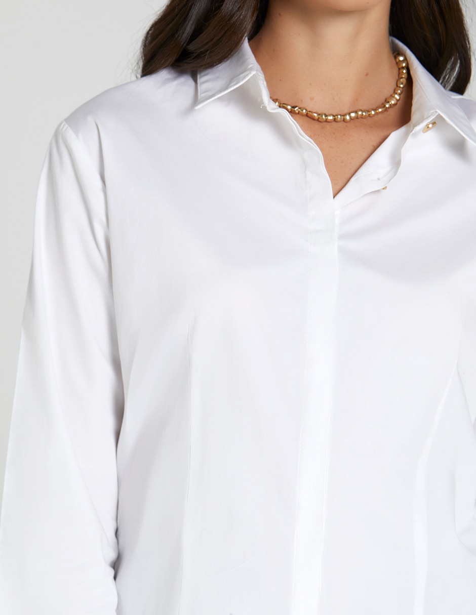 Blusa camisera Sin familia o colección manga Larga para mujer 5