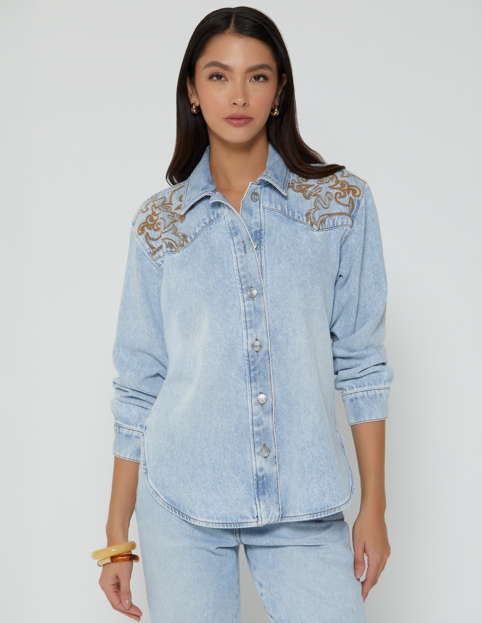 Blusa camisera Sin familia o colección manga Larga para mujer Blusa camisera Sin familia o colección manga Larga para mujer