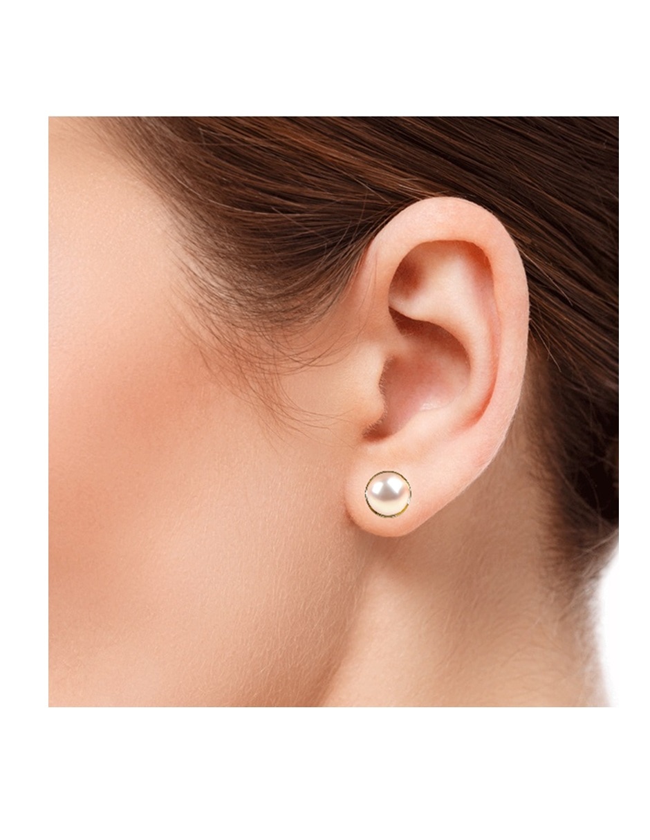 Set collar pulsera y aretes Clásico No aplica de Metal 14 k Perla 6