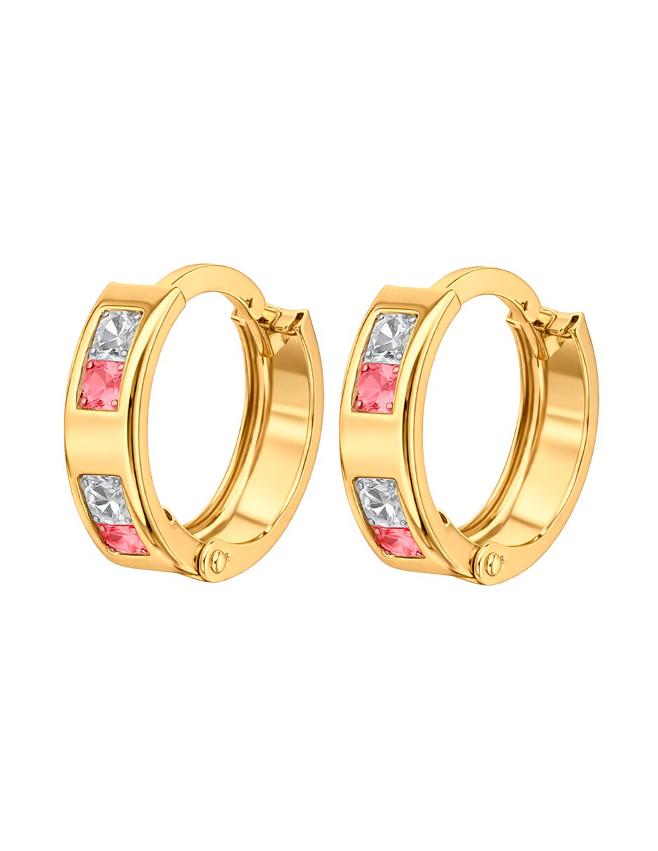 Huggies de (si aplica) No aplica Sin familia de Oro 14 K con acabado Brillante Zirconia Huggies de (si aplica) No aplica Sin familia de Oro 14 K con acabado Brillante Zirconia