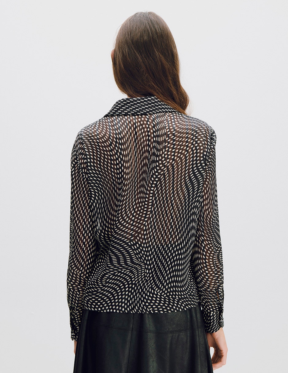 Blusa envolvente ONIX manga Larga para mujer 3