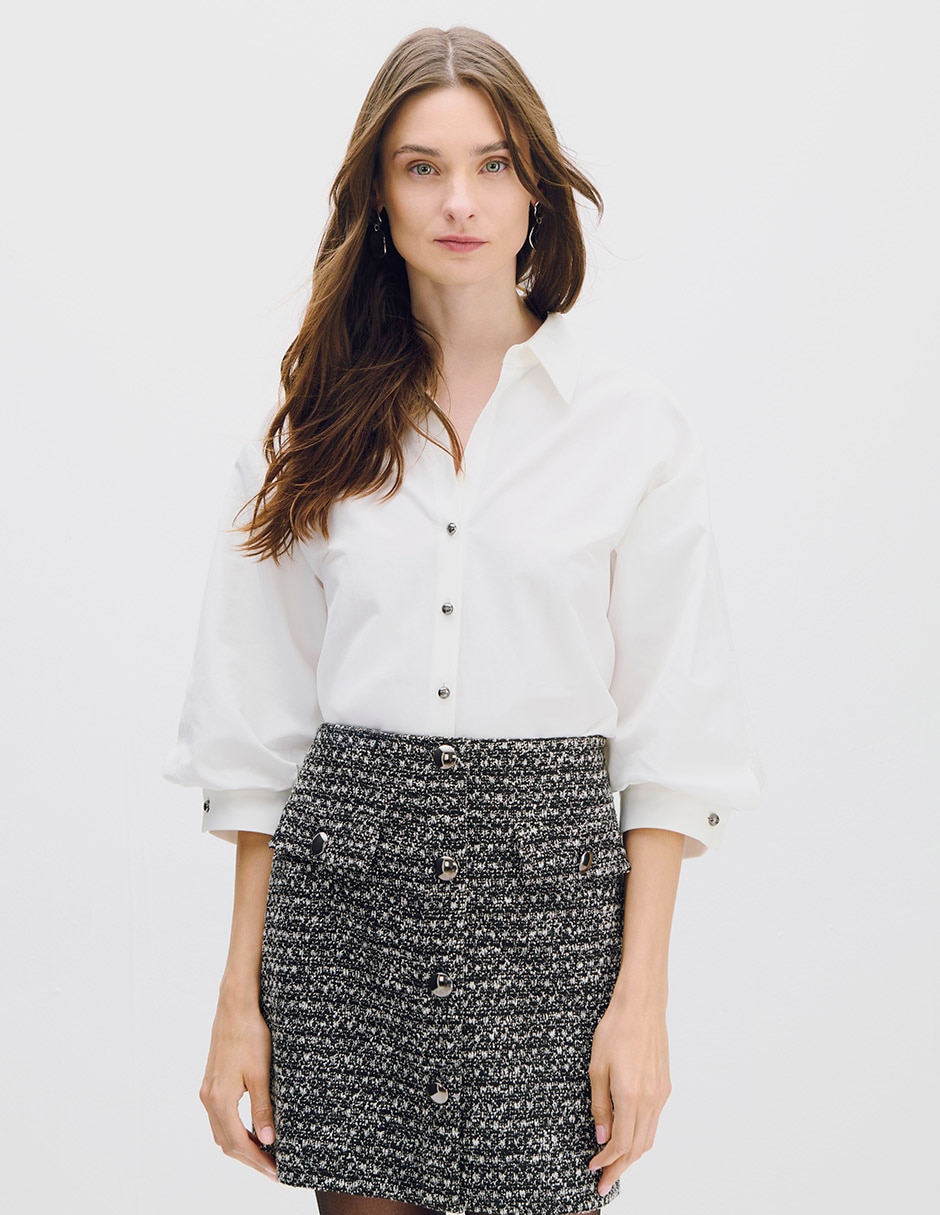 Blusa camisera ONIX manga 3/4 para mujer