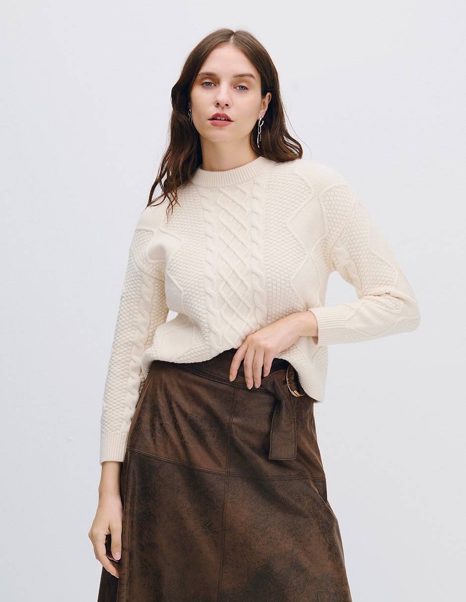 Suéter cuello Redondo para mujer Suéter cuello Redondo para mujer