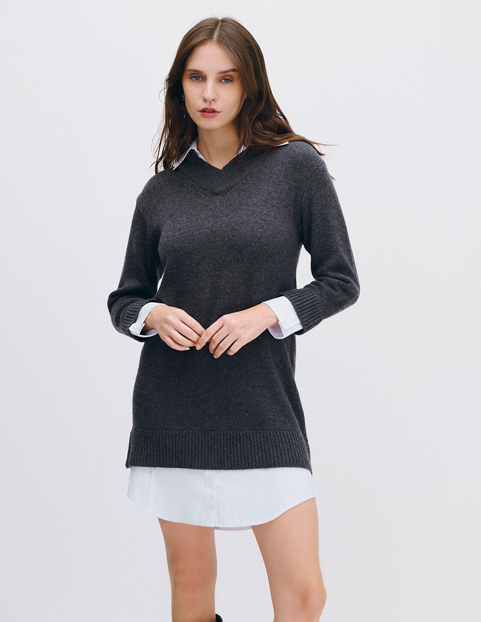 Vestido midi casual aura para mujer 2