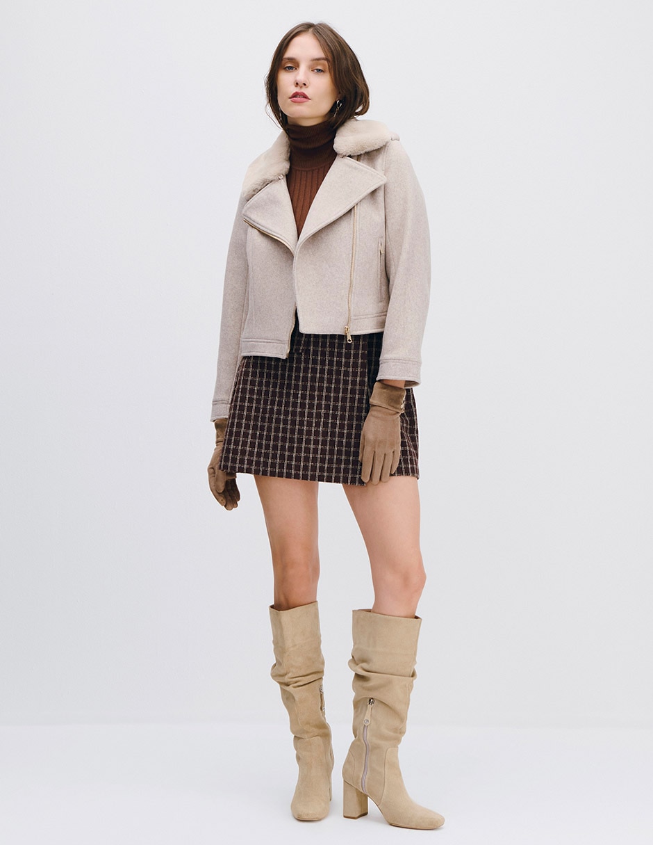 Falda/Falda short/Falda pantalón Mini de Poliéster a la (si aplica) Cintura 2