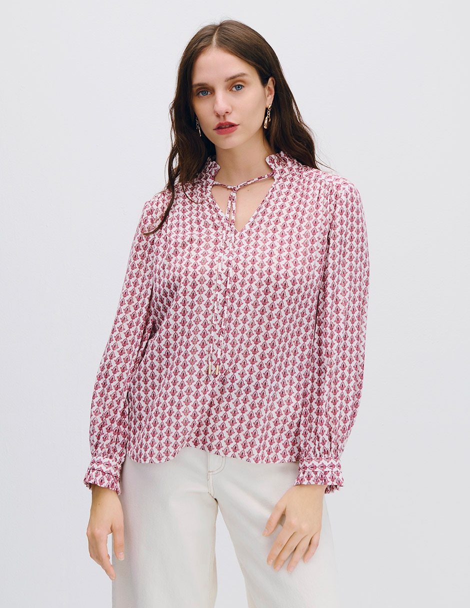 Blusa AURA manga Larga para mujer Blusa AURA manga Larga para mujer