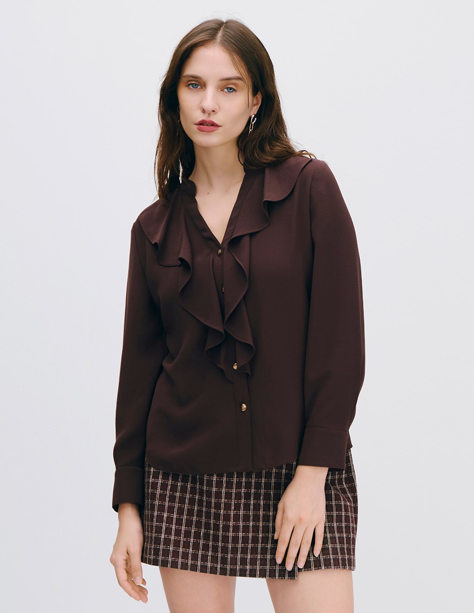 Blusa AURA manga Larga para mujer Blusa AURA manga Larga para mujer
