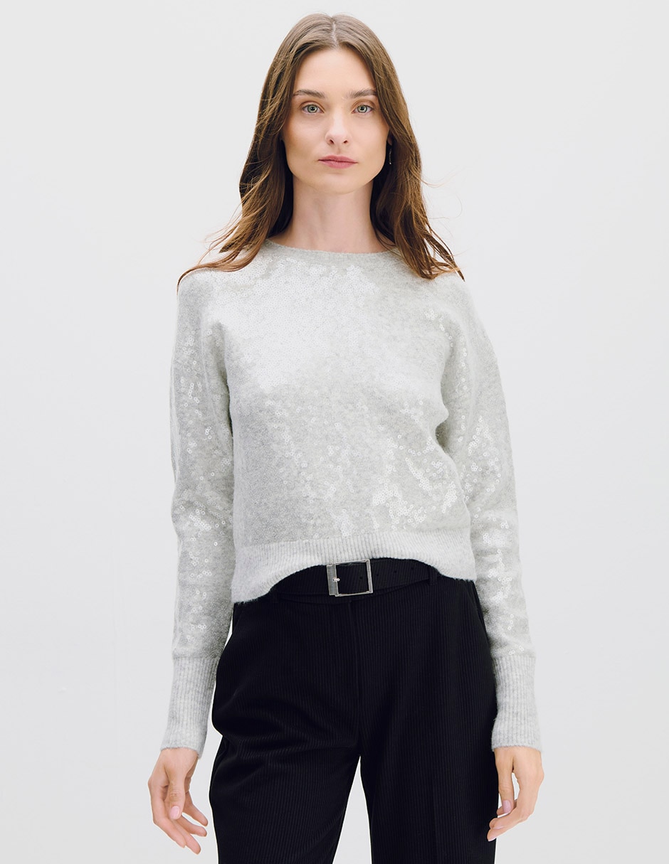 Suéter cuello redondo para mujer Suéter cuello redondo para mujer
