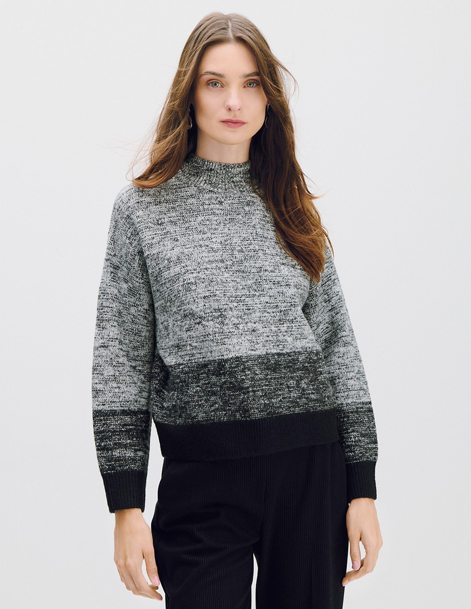 Suéter cuello alto para mujer