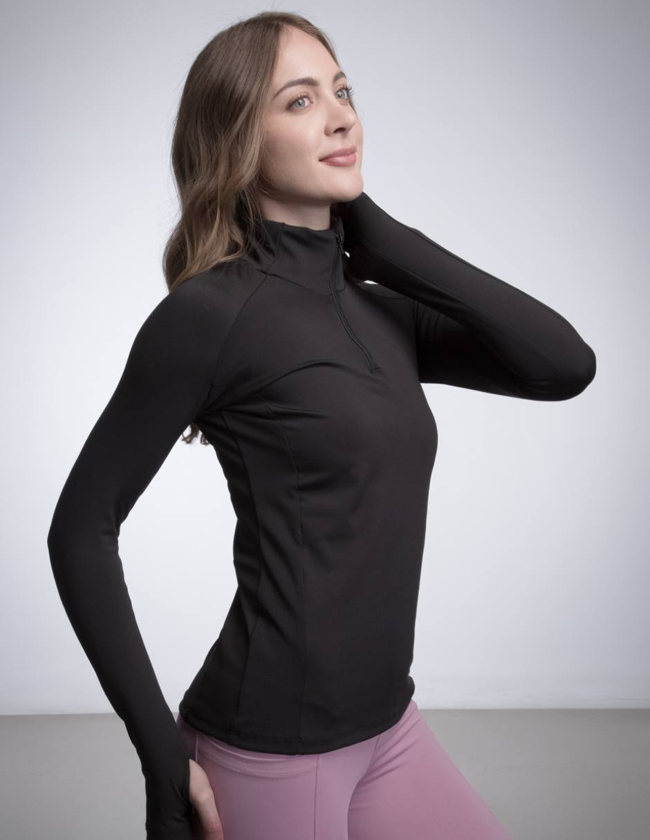 Chamarra para multidisciplina kayni´s sport active trainning black and white para mujer