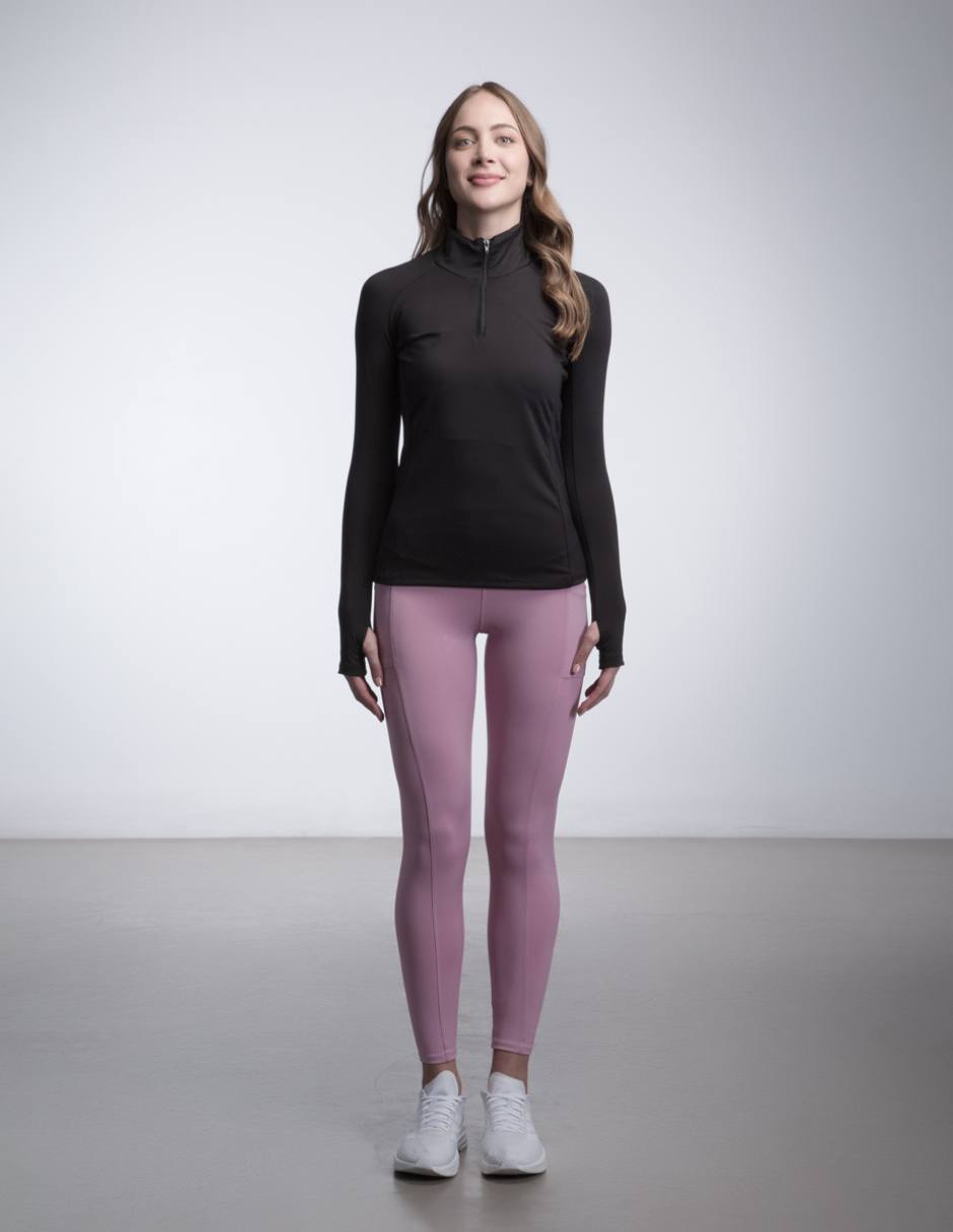 Chamarra para multidisciplina kayni´s sport active trainning black and white para mujer