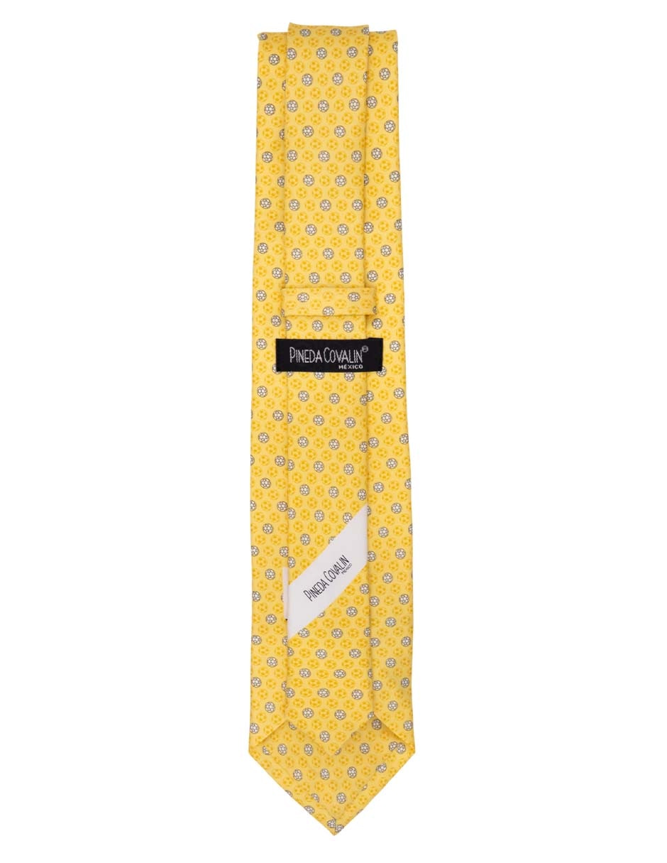 Corbata regular de seda estampado gráfico para hombre 4